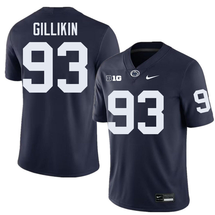 Blake Gillikin Penn State Jersey,PSU Nittany Lions #93 Blake Gillikin Football Uniforms-Navy